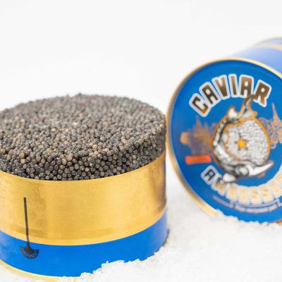 boite bleue du caviar