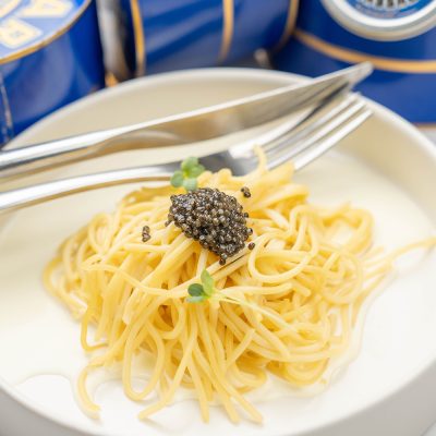 spaghetti au caviar